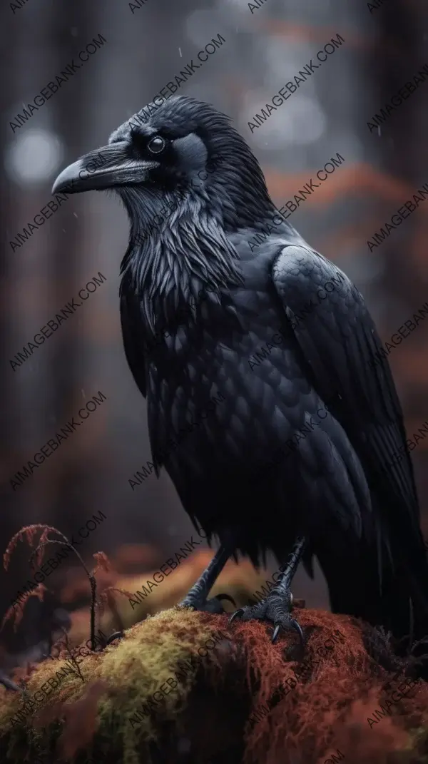 Stunning photograph: Elegance of Raven in Natural Habitat