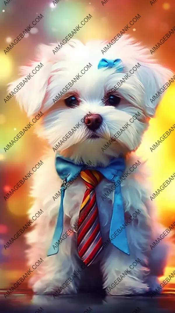 Maltese Dog&#8217;s Geek Chic: Chibi art brings elegance and computer geekery