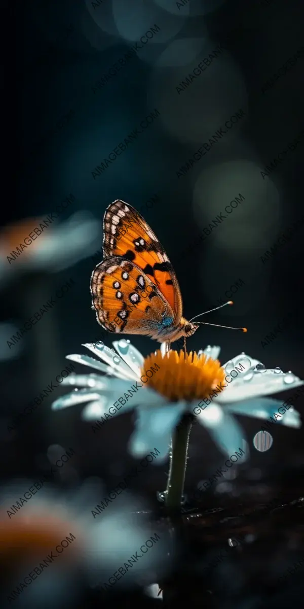 Macro lens magic: Lion amidst vibrant orange daisies