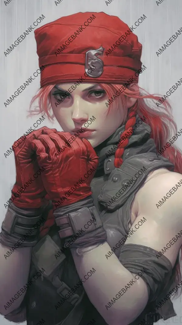 Red-Haired Warrior: Picture of a Female Street Fighter