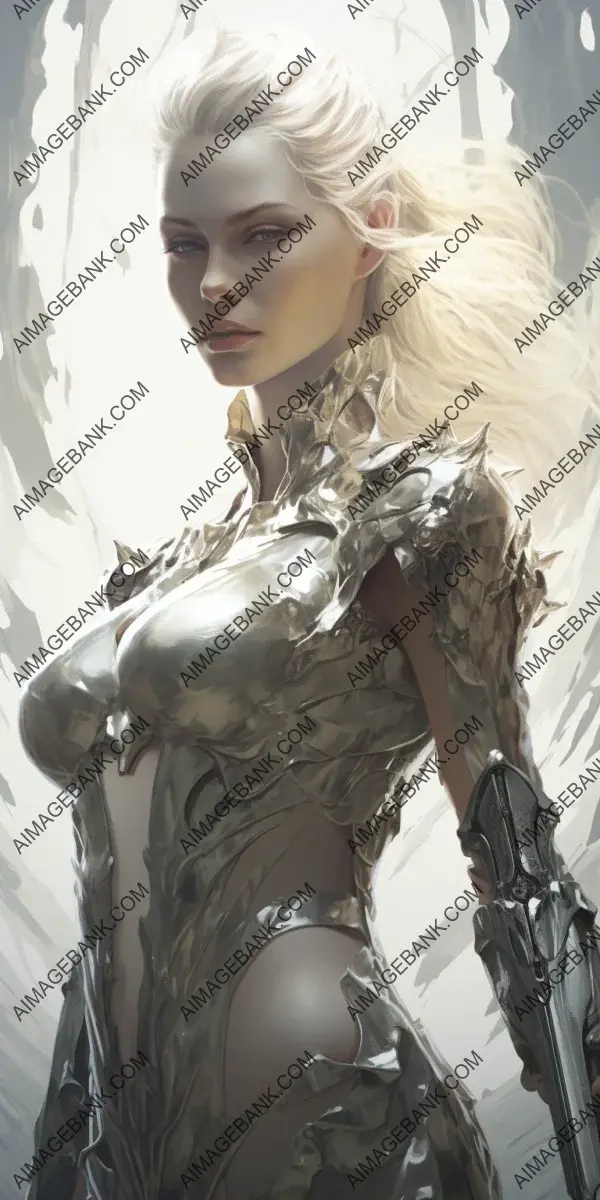 Slender Female in Armor: Holding Swords with Conviction