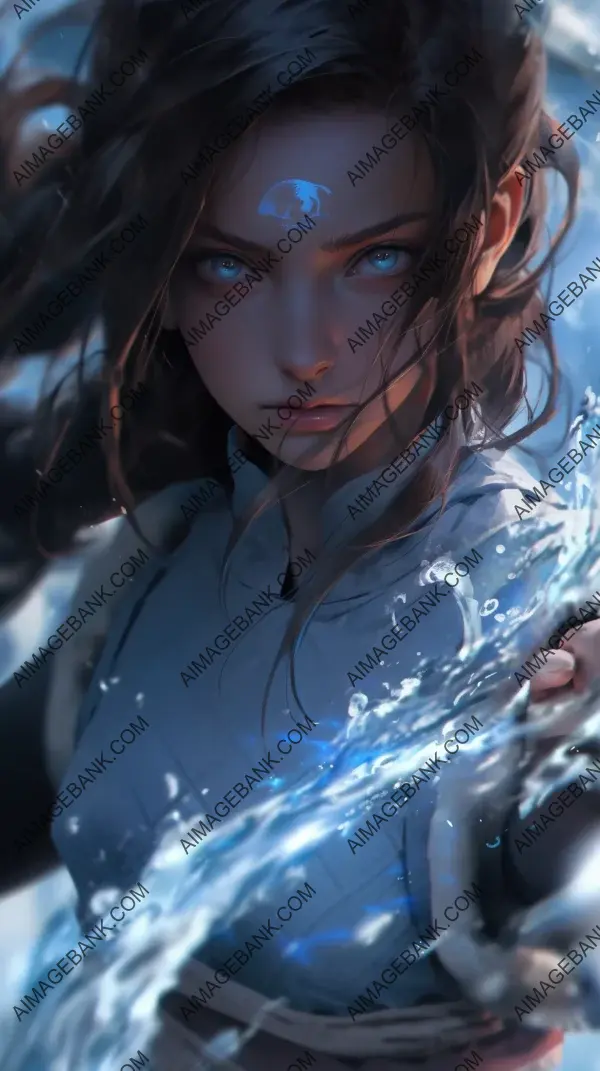 Hot portrait of Katara bending water