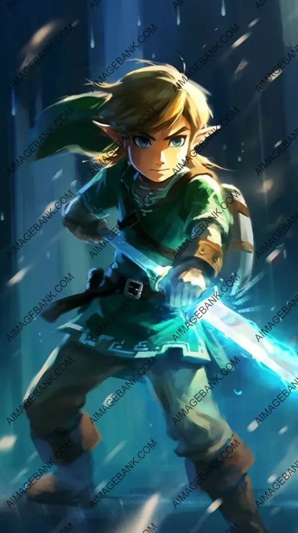 Vibrant Young Link Art: Dynamic Expression