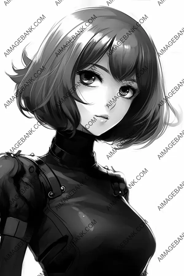 Darkness Beauty Anime-Style Illustration