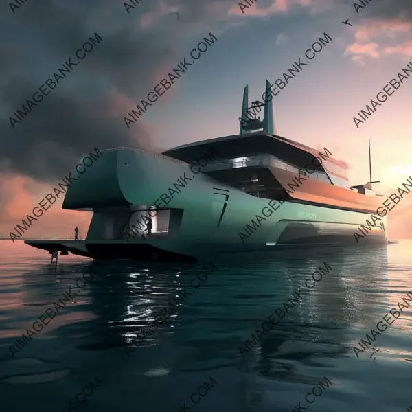 Luxurious yacht with stunning exterior design