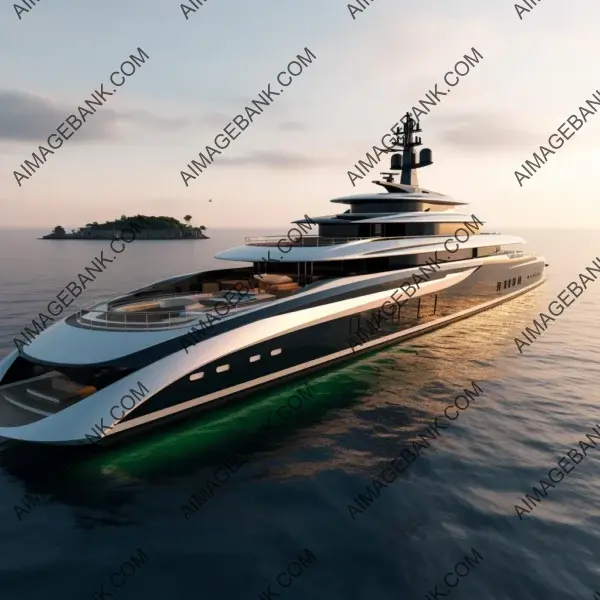 Exterior design of a stunning superyacht