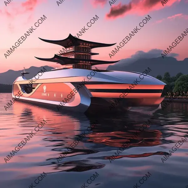 Luxurious and futuristic yachts with seamless elegance