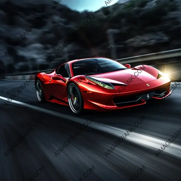 Ferrari 458 Motion Blur &#8211; Ultra Detailed Photography