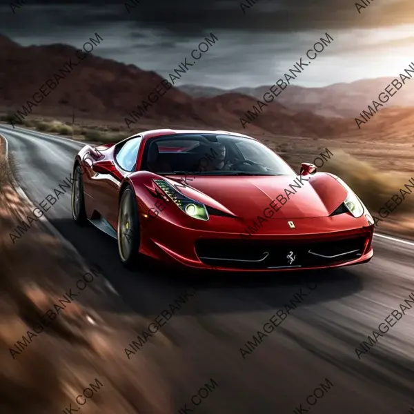 Ferrari 458 in Motion Blur: Ultra Detailed Photography