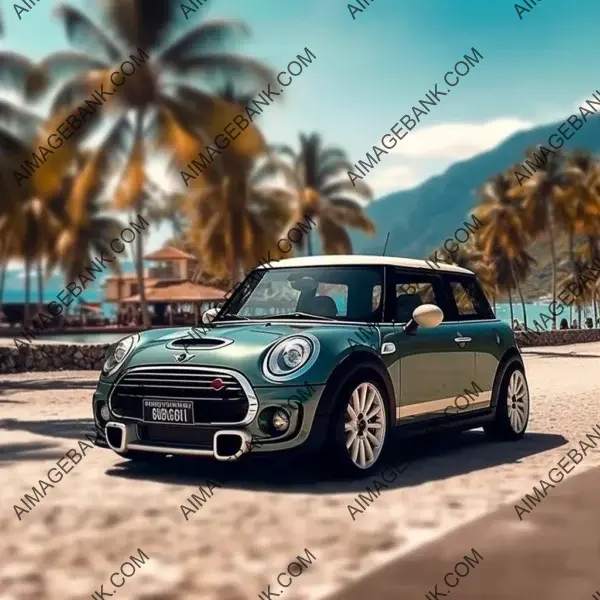 Ultimate Coastal Getaway: Mini Cooper Parked