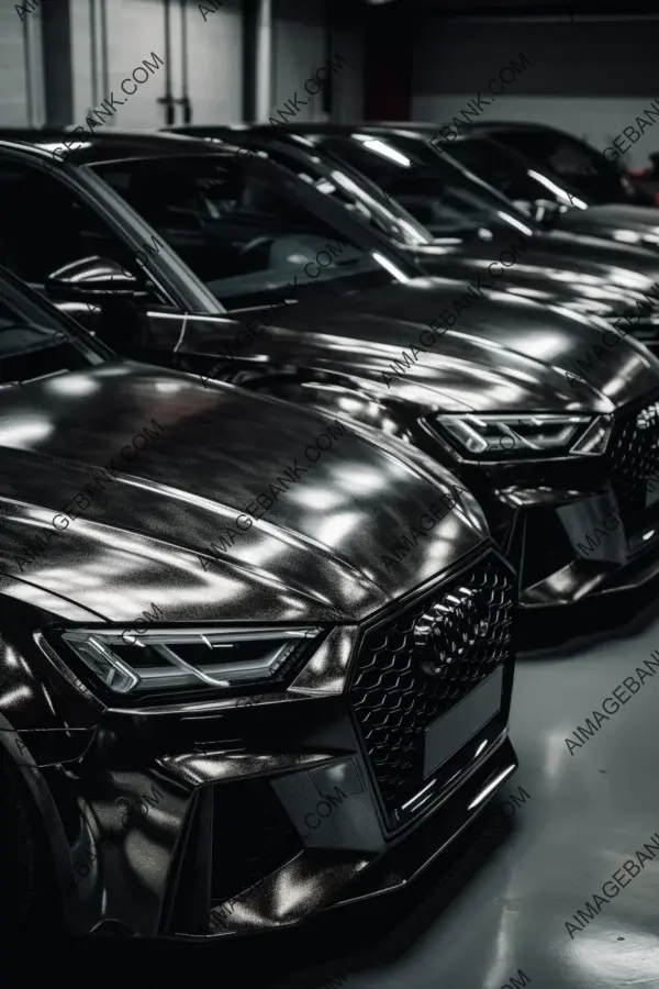 Allure and Elegance: Black Shiny Audi Cars Collection