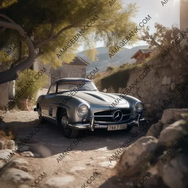 Beauty by the Sea: Mercedes 300 SL Gliding Through Scenery