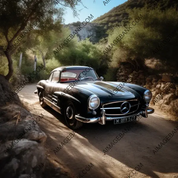 Beauty Cruising Through Enchanting Scenery: Mercedes 300 SL