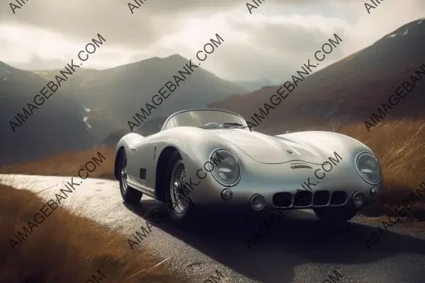 Atmosphere Shot: Porsche 550 Spyder Conquers the Mountain Road