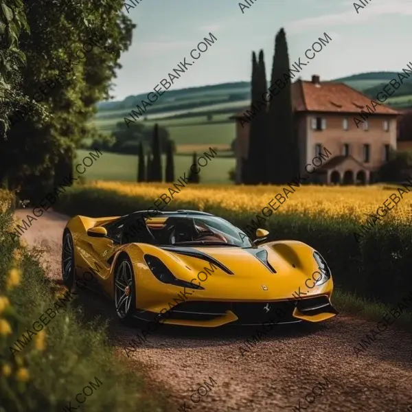 Experience the Adrenaline Rush: Yellow Ferrari Monza SP