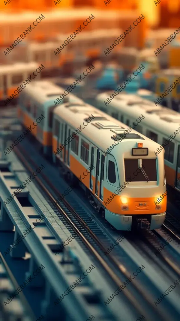 Imaginative Portrayal: Tilt-Shift Train