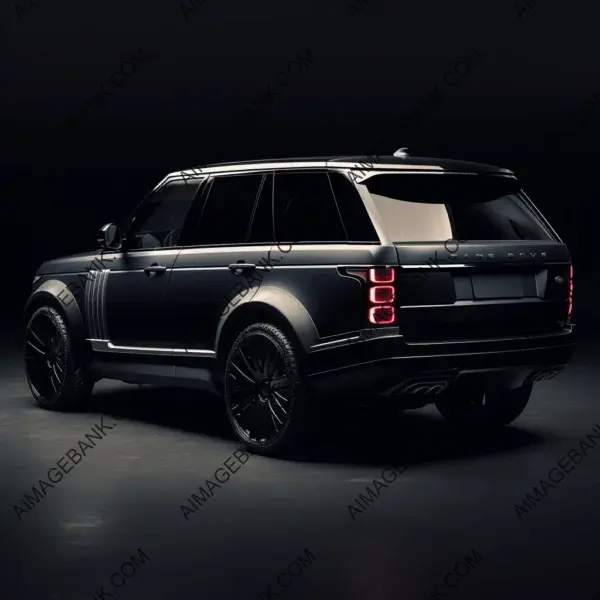 Black range rover design futuristic style 2050