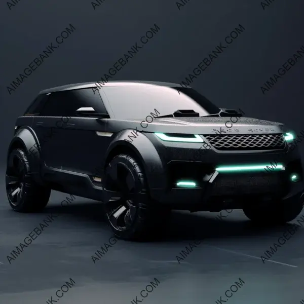 Black range rover design 2050 concept vehicle