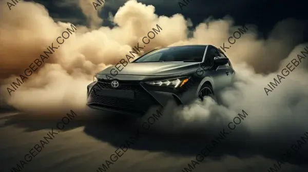 Toyota Corolla hatchback captivates with smoke effects