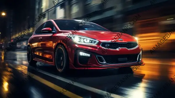 Nocturnal speed: Kia Forte GT takes on urban streets at night