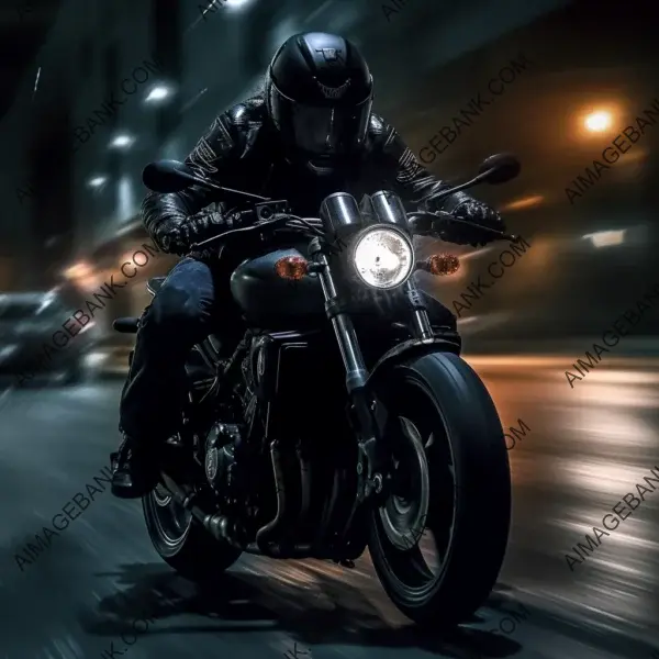 High-Speed Motorbike Hyper-Realistic Picture