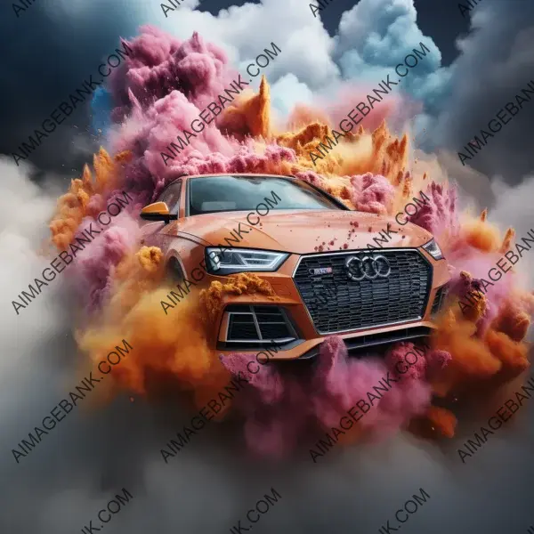 Audi A4 &#8211; An Extreme Multicolor Tuning Masterpiece