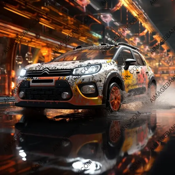 Citroen C3 &#8211; An Extreme Multicolor Tuning Masterpiece