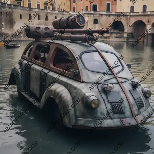 Fiat 500 Transformed into Mandalorian Battleship