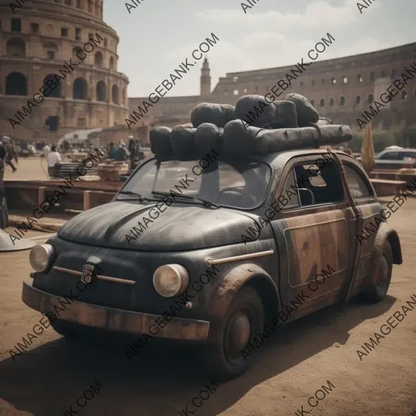 Stylish Fiat 500 as Mandalorian Battleship