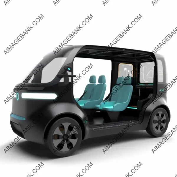 Cyberpunk-Inspired Future: Mini Electric Car