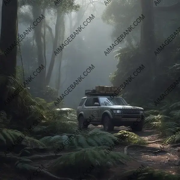 Off-Road Adventure: Prepped Land Rover Discovery Render