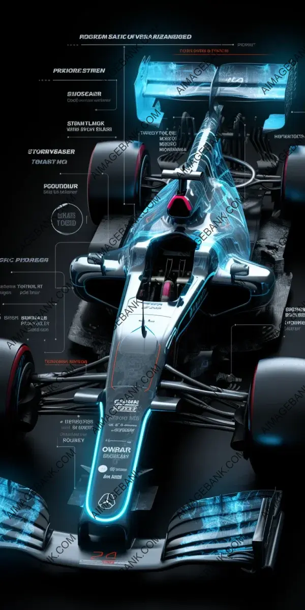 Unveiling the Science: Formula Car Exposed View Poster