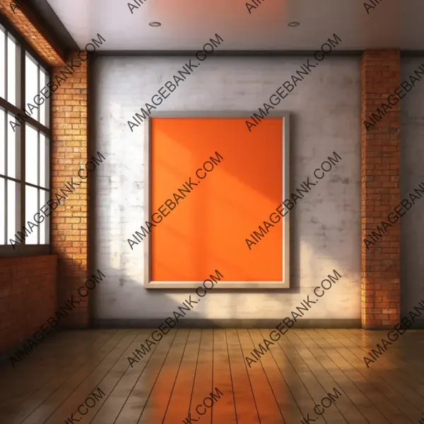 Blank Orange Wallframe without Ray Tracing