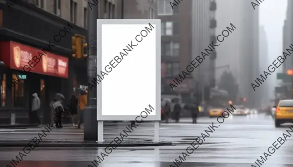 Blank Outdoor White Billboard