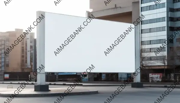 Outdoor Blank White Billboard