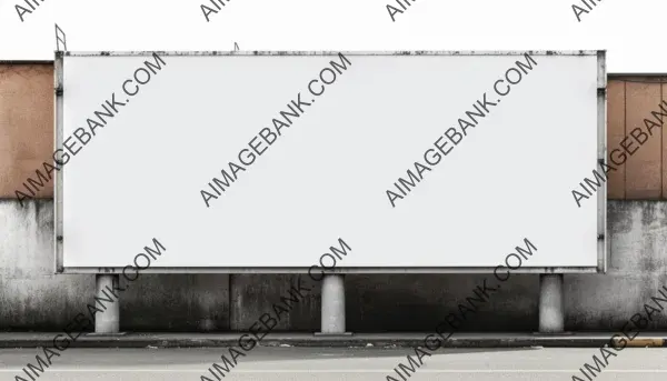 White Billboard Outdoor Display