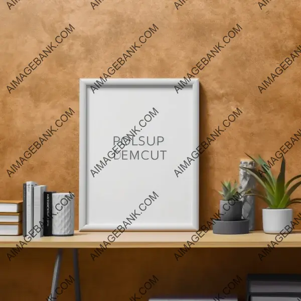 Mockup with Focused Blank Canvas