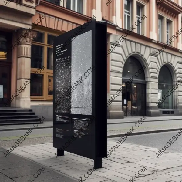 Street Layout Display on Information Board