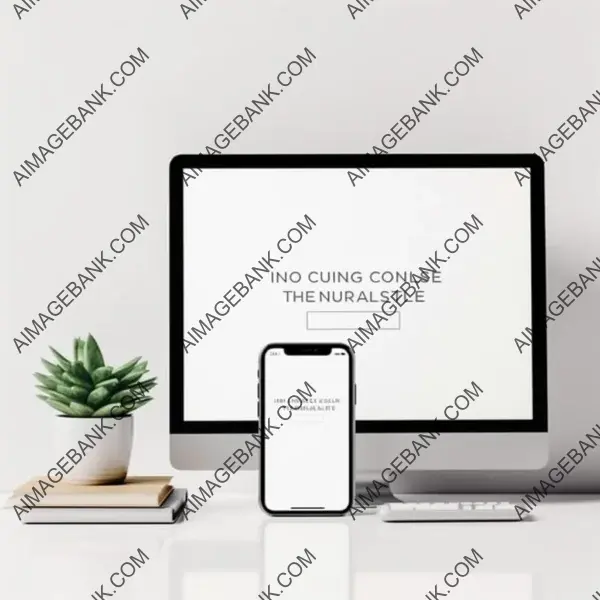 Creative online course mockup