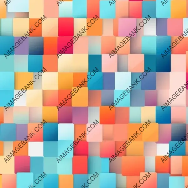 Minimalistic pastel tile pattern design