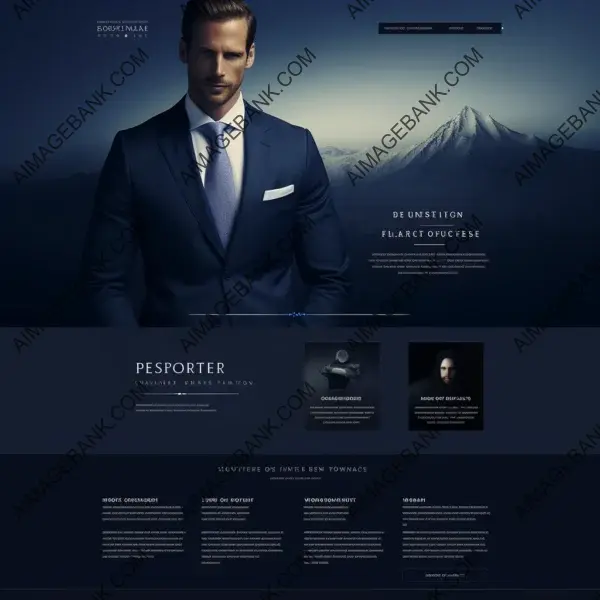 Refined Web Design: Best Quality with Dark Blue Background