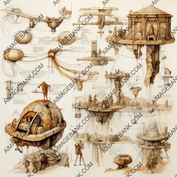 Futuristic Studies: DaVinci&#8217;s Sketches Reimagined