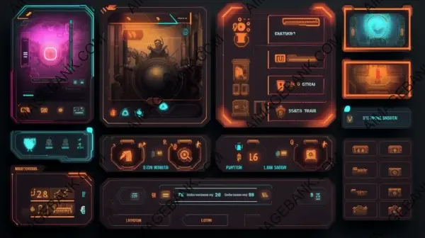 Aesthetic Dystopia: Creating Highly Detailed UI Sets for Games