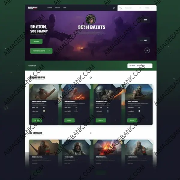 Stylish PUBG Mobile Game UI Design