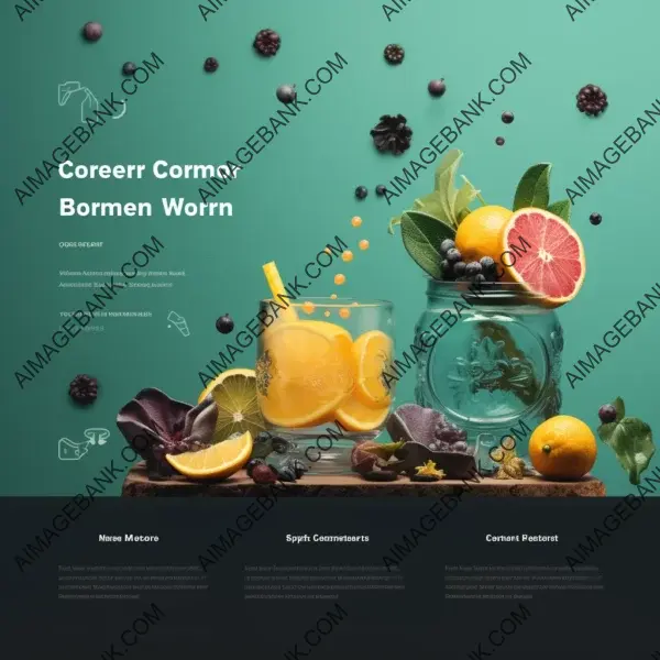 Green Yellow Teal Website Design