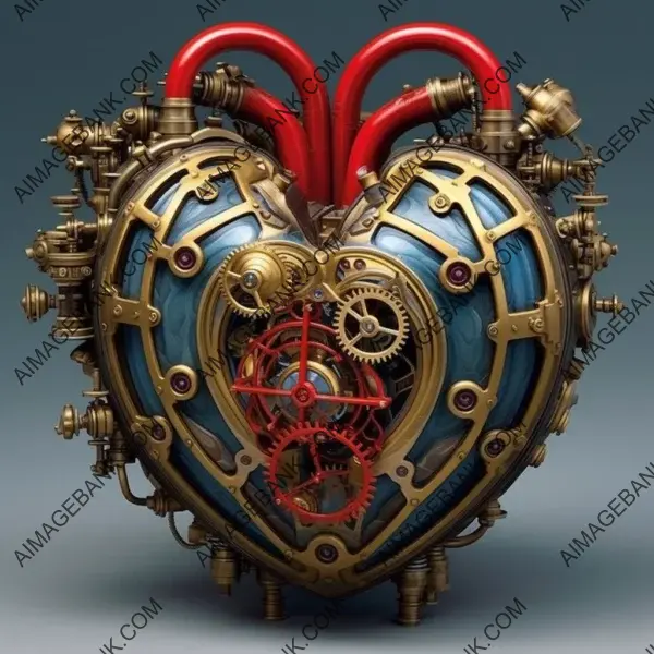 Mechanical heart with extraordinary details