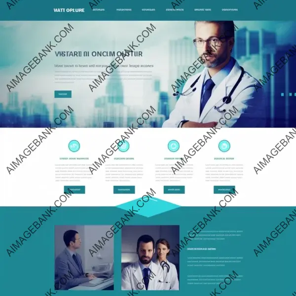 Simple and elegant healthcare homepage design