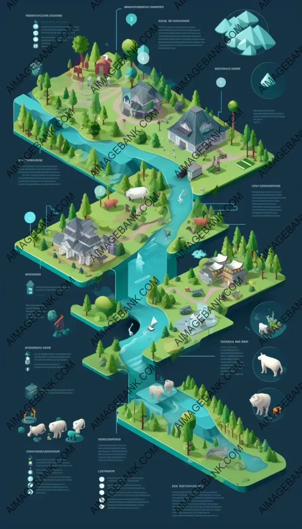 Crafting an isometric infographic with a clean and professional look