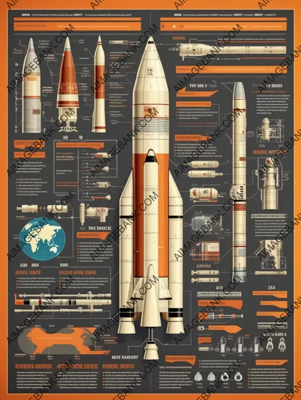 Realistic Styled Supersonic Rocket Infographic