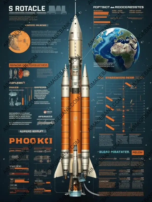 Supersonic Rocket Infographic: Realistic Styled